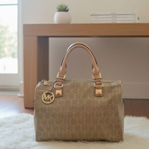 Michael Kors Grayson Satchel with Gold Accents